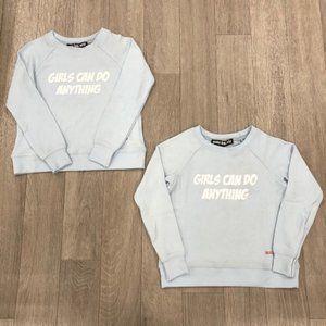 Peace Love World Light Blue Sweatshirt